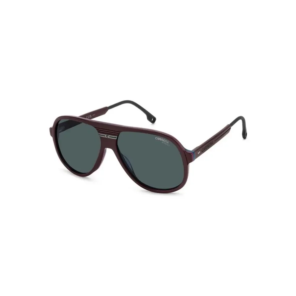New  Carrera C SPORT 07/S LHFKU Men Burgundy Aviator Sunglasses Authentic